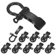 thumbnail image 1 of Hebilla de Pulsera de Paracord Uxcell [10PCS] - Gancho de Metal O Ajustable para Pulseras Cinturón [Cabeza Plana Negra], 1 of 6