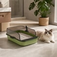 thumbnail image 2 of Semi-Enclosed High-Walled Cat Litter Box with Scoop (Anti-Scatter Design), 2 of 7