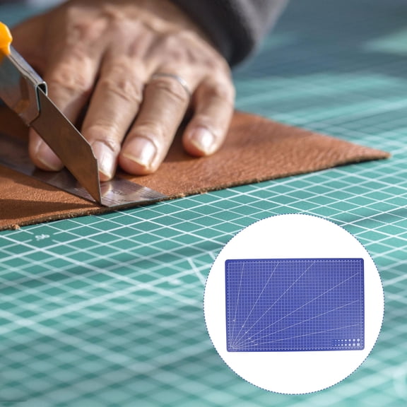 LOLIPPYY 2-Pack PVC Cutting Mats with Measurement Scale for Sewing, Crafting, Quilting, and Paper Cutting