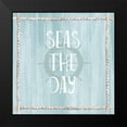 thumbnail image 2 of Jill, Susan 12x12 Black Modern Framed Museum Art Print Titled - Seas the Day, 2 of 5