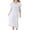White, variant on Coerni Girls Lace Nightgown Plain Kids Ruffle Pajamas Dress Striped Polka Dot Long Dresses Sleepwear Loose Outfits