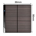 thumbnail image 3 of Led Wall Light Switch Rocker Switch Push Button Switch 1/2/3/4 Gang 1 Way, 3 of 8