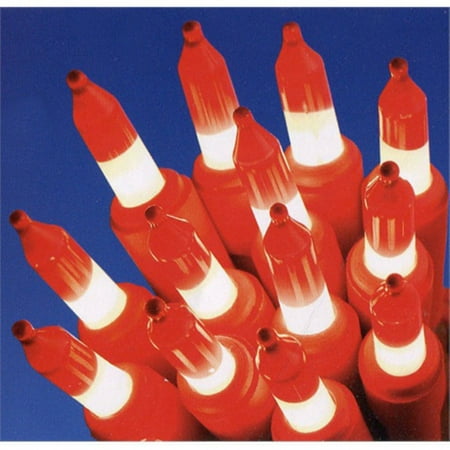 Cone Lights Hofert 50 ct. Peppermint Twist Candy Cane Mini Christmas Lights with Red Wire 3 in. Spacing ()