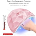 thumbnail image 4 of LED Nail Dryer Lamp Smart Nails Lamps Beads Polish Easy to Use Gel USB Charge Timing Equipment Device Tools Lights Universal MINI-801 Pink, 4 of 9