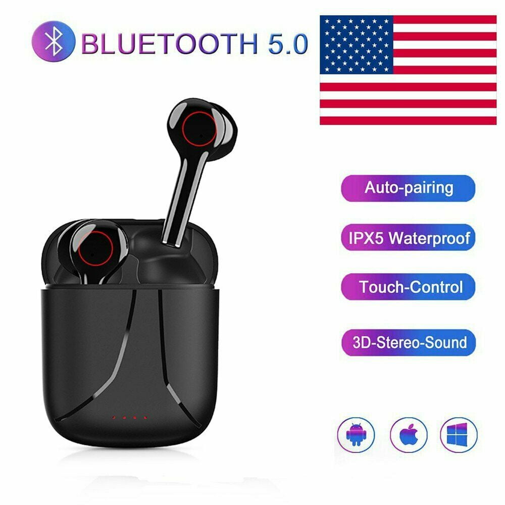 Bluetooth Kopfhörer,In-Ear Kabellose Kopfhörer,Bluetooth Headset,Sport-3D-Stereo-Kopfhörer,mit 35H Ladekästchen und Integriertem Mikrofon Auto-Pairing für Samsung/Huawei/iPhone/Airpod/Android 