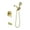 Brushed Gold, variant on Cobbe Shower Shower System with 7 Settings ABS Dual Shower Head and Bathtub Spout Shower Kit, Single Handle Wall Mounted Brushed Gold Shower Set