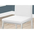 thumbnail image 4 of Monarch Faux Leather Dining Chair in White and Chrome (Set of 2), 4 of 5
