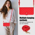 thumbnail image 6 of Allytechgroup Wallet Case for iPhone 11 with Credit Card Slot, RFID Blocking PU Leather Case with Lanyard & Shoulder Strap & Kickstand Shockproof Bumper for Women Men, Red, 6 of 8