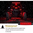 thumbnail image 2 of Pseqt 10 piezas de luces LED de tira de roca Exterior del automóvil Underglow Wheel Fender Well Kits de iluminación a prueba de agua para carrito de golf Wrangler Silverado Offroad Truck Rv Feliz Sencillez, 2 of 5