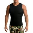 thumbnail image 2 of Insta Slim Mens Compression Crew Neck Tank, Athletic Sleeveless Undershirt TS00N1, 2 of 18