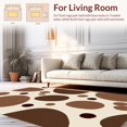 thumbnail image 2 of ODIKA 4' x 6' Machine Washable Non-Slip Area Rug, Abstract Blobs High Traffic Rug, Beige, 307558, 2 of 7