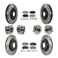 thumbnail image 1 of Transit Auto Front Rear Hub Bearings Assembly Coated Disc Brake Rotors and Ceramic Pads Kit (10Pc) for Car 2015-2017 Chrysler 200 FWD with 305mm Diameter Rotor - Left Right Side KBB-113638, 1 of 11