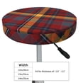 thumbnail image 4 of Disketp Buffalo Check Plaid Funda Redonda para Taburete, Funda de Cojín para Silla de Bar Suave y Elástica-14 inch, 4 of 7