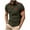 Army Green, variant on HOMADLES T Shirts for Men Solid Pique polo Thin polo Shirt Black S