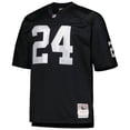 thumbnail image 2 of Men's Mitchell & Ness Charles Woodson Black Las Vegas Raiders Big & Tall 1998 Retired Player Replica Jersey, 2 of 3