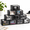 Black-10, variant on 12 Pack Black Gift Boxes with Window for Hat Cap Storage and Display