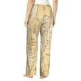 thumbnail image 3 of Bingfone Pajamas For Women,World Map Pajama Pants With Pockets-Xx-Large, 3 of 9