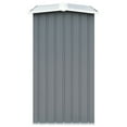 thumbnail image 5 of VidaXLFirewood Rack Sloping Roof Design Rustic Galvanized Steel Log Storage Shed, 5 of 26