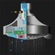 thumbnail image 5 of Cabezal de ducha de ahorro de agua, cabezal de ducha de lluvia ajustable de alta presión cromado, montado en la pared, presión de burbujas de aire, 5 configuraciones Xemadio WLJ-0780, 5 of 5