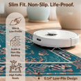 thumbnail image 6 of Design&I 9'x12' Washable Area Rug Snag-Free Coral Reef Nautical Border Motifs Marine Ocean Fish Turtle Mosaic Playful for Dining Room, Basement, Large Office, 6 of 7
