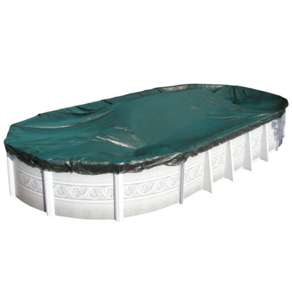 Harris CommercialGrade Winter Pool Covers for Above Ground Pools 18' x 36' Oval Solid 12 Yr