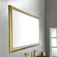AntiFog Dimmable Oversized Black Framed LED Mirror for Bathroom Vanity