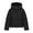 Black-11, variant on HTNBO Women's Hooded Quilted Puffer Jacket Zipper Loose Casual Warm Cotton Solid with Pocket