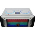 thumbnail image 2 of Mr. Dj Matrix White Bluetooth SpeakerWireless Bluetooth Speaker Karaoke Machine with Sound Activated Lights, FM Radio, USB/Micro SD Card, &amp; LED Party Light Perfect for Party, 2 of 5