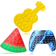Fidget Pop it Toy - Set of 03 Popper Toys - Sensory Bubble Push Pop its - figette toys pack - Cheap Jumbo Popits