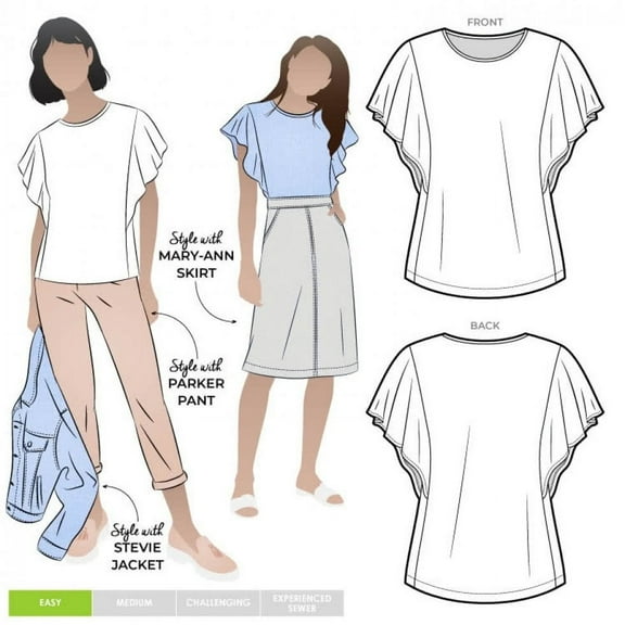 Style Arc Sewing Pattern Posie Top Women