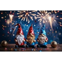 300 Piece Jigsaw Puzzles,Happy New Year Eve Gnomes Firework Celebration Confetti Jigsaw Puzzles Home Decor Educational Games Large Puzzle Game Toys Gift