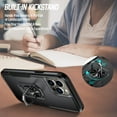 thumbnail image 5 of Full Body Protective Phone Case for iPhone 13 Pro Max 6.7", Heavy Duty Shockproof Cover iPhone 13 Pro Max [Dual Layer][Hard PC Back], Built in Finger Ring Stable 360°Rotatable Magnetic Ring Kickstand, 5 of 7