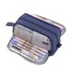thumbnail image 1 of Injueey Estuche para lápices Kawaii, bolsa para cosméticos, para guardar suministros de oficina, estuches para lápices, organizador de Suministros de escritura y corrección Azul marino, 1 of 4
