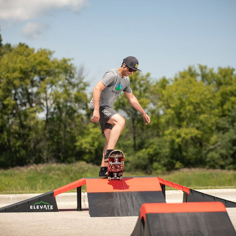 Elevate Outdoor Jumbo Plastic Skate Ramp Set, Bike & BMX Jumping