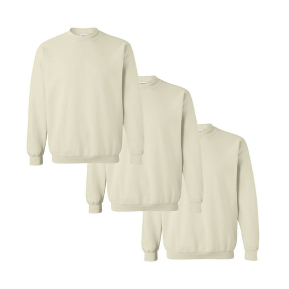 Gildan - Heavy Blend Sweatshirt Crewneck Fleece - Casual Fall Pullover Hoodie, Arts and Crafts Long Sleeve Tops, Size: M, Pack-3