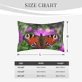 thumbnail image 4 of Honeii Peacock butterfly Pattern Decorative Throw Pillow Case - Elevate Your Couch, Sofa, or Bed with Stylish Home Decor(No pillow core)-16"x24", 4 of 6