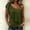 Army Green, variant on Women's Solid Color One Shoulder T-Shirt, Loose Sleeveless Tank Top, Casual Fit