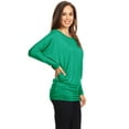 thumbnail image 2 of Women's Trendy Style Dolman Long Sleeves Solid Top, 2 of 3