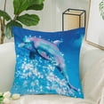 thumbnail image 2 of MKHERT Dolphin Jumping Pillow Covers Pillowcase Throw Pillows 18x18 inch, 2 of 2