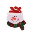 thumbnail image 2 of Muñeco de nieve Tenedor Utensilio de corte Navidad Navidad Cuchara Funda Protector de manga Bolsa de ropa Vajilla Decoración Advancent ZHF0222, 2 of 5