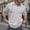 White, variant on Men Polo T Shirts Short Sleeve V Neck Hollow Out Knit Tee Shirts Loose Fit Black Men Shirt