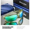 thumbnail image 6 of Xagger Wrap Around Polarized Sports Sunglasses for Men Women TR90 Frame Driving Running Fishing Sun Glasses, 6 of 7