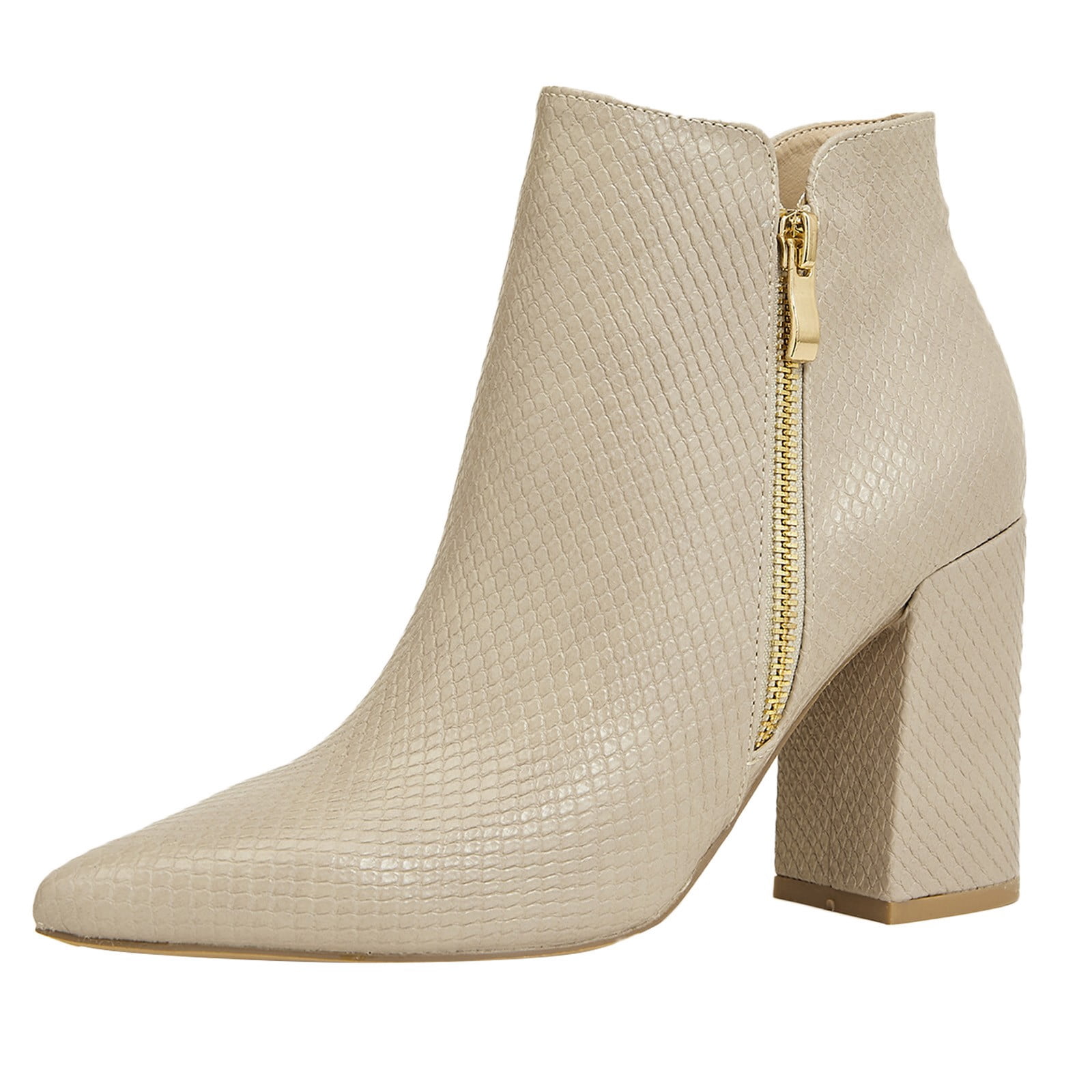Fashion Ankle Boots Chunky High Heel 