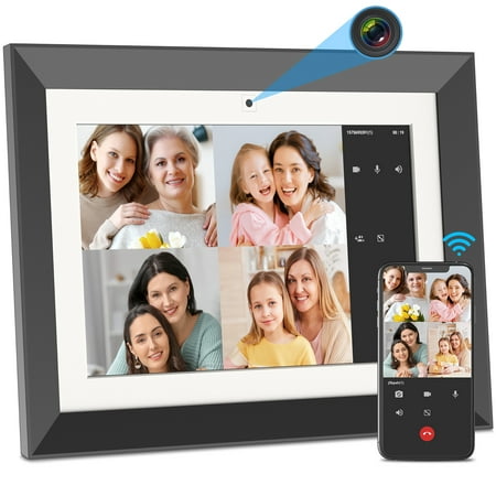 Image of Fullja WiFi Digital Picture Frame Unlimited Cloud Storage - 10.1 Inch Digital Photo Frame with FHD IPS 1920×1200 Touch Screen 16GB Motion Sensor Share Photos and Videos via App or Email