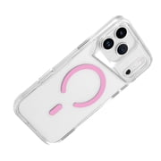 Sturdy Clear MagSafe Case for iPhone 17 Pro Max - Pink