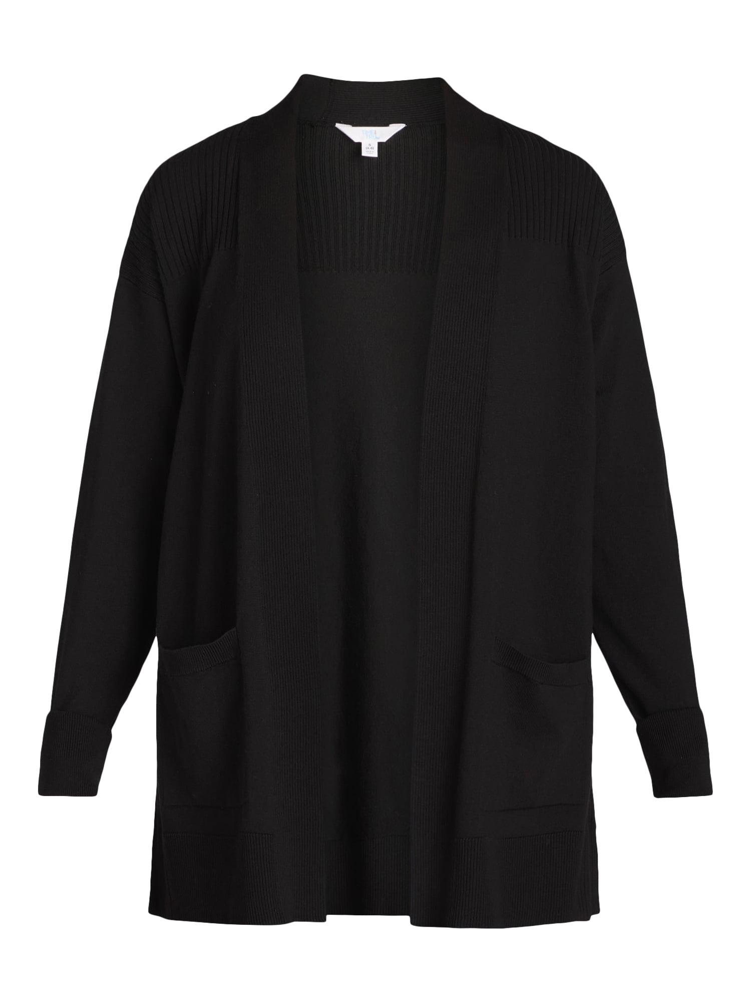Time and Tru Women's and Women's Plus Open Front Cardigan Sweater, Sizes XS-4X
