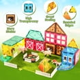 thumbnail image 4 of FunMagic Magnetic Tiles Farm Animal Toys Set for Toddles Kids, Montessori STEM Educational Magnetic Building Blocks for 3+ Year Old Boys Girls, 4 of 11
