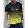 thumbnail image 4 of Vintage Men‘s T-shirts 3D Gradient Print Short-sleeve Tops Summer Casual Street Hip Pop T Shirt Fashion Oversized Loose Clothing, 4 of 7