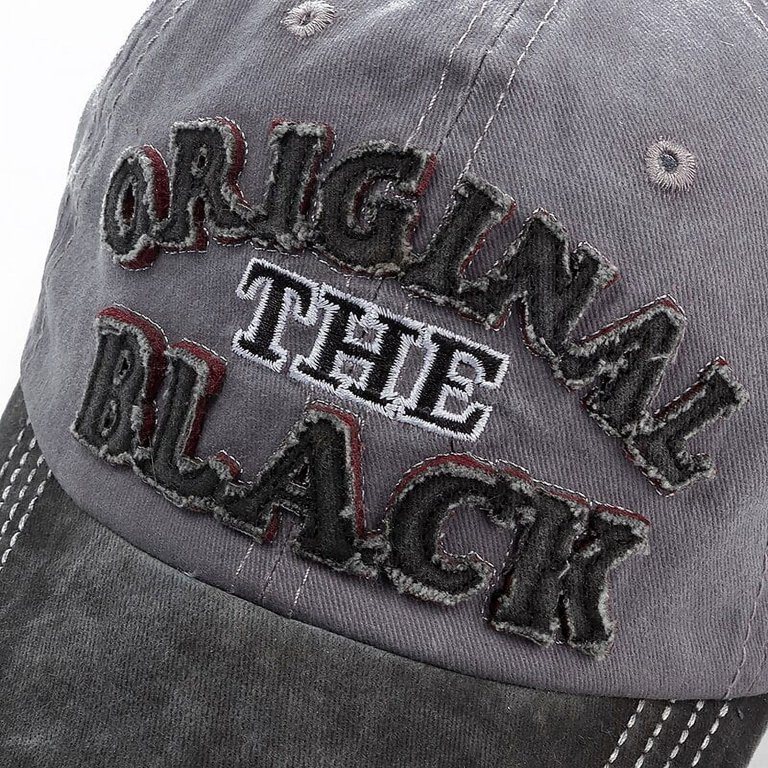 帽子 WASH CASQUETTE - Black High Quality Wash Cotton Original Black Baseball Cap