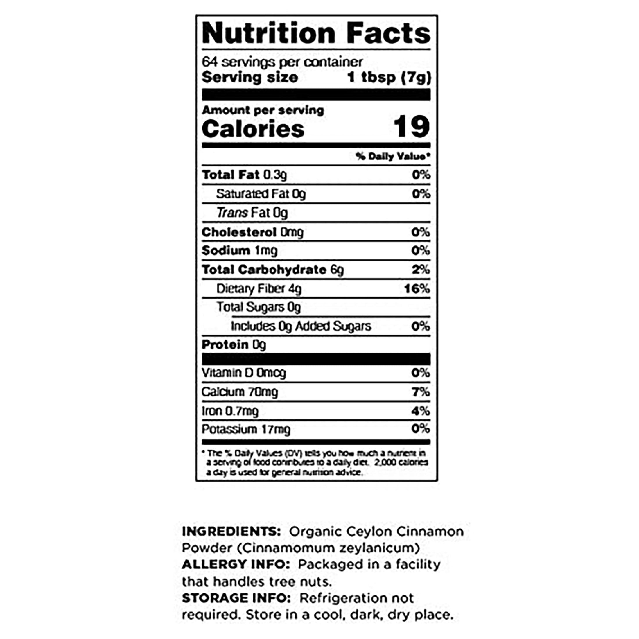 Terrasoul Superfoods Organic Ceylon Cinnamon Powder, 3 Lbs (1 Lb 3-Pack)
